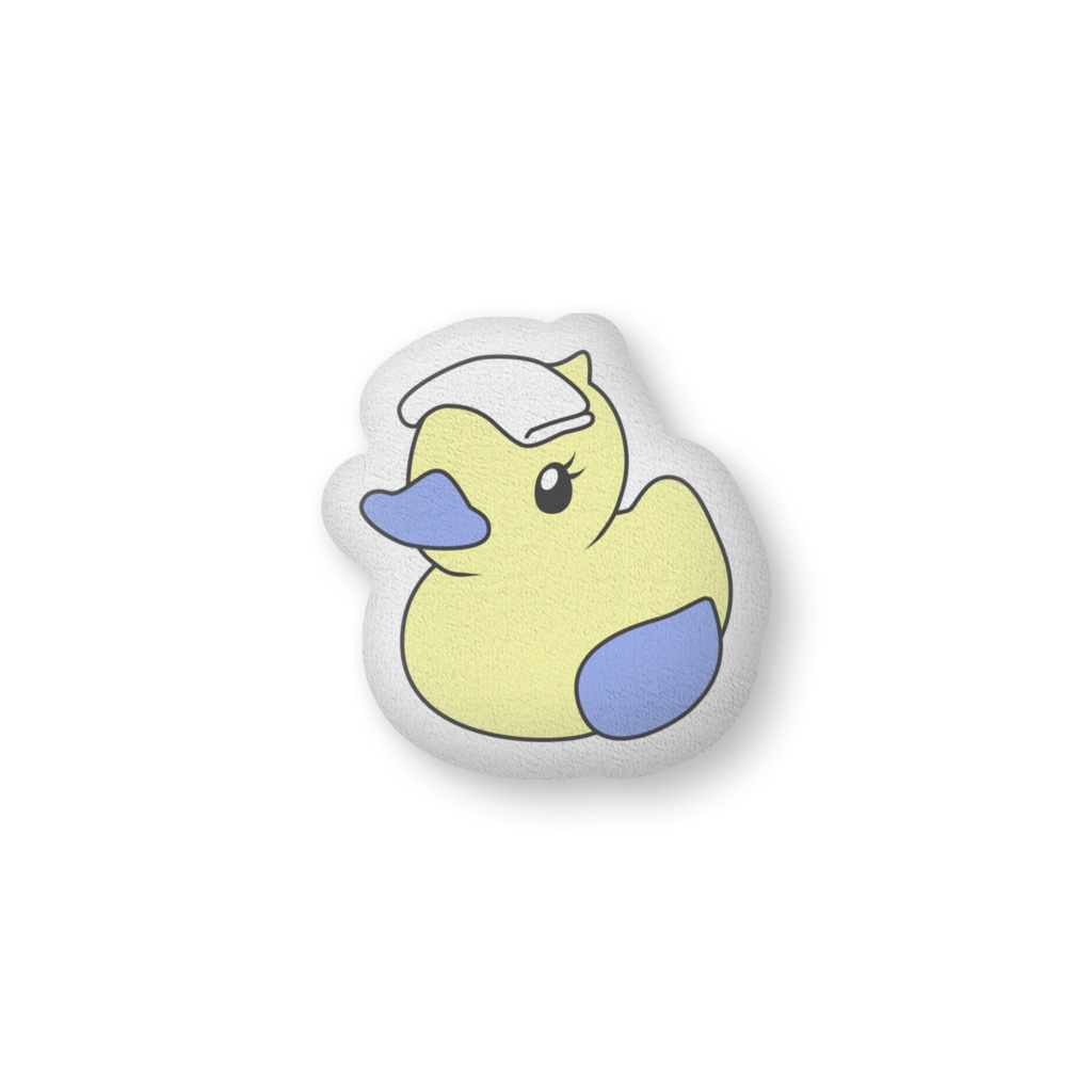 湯あひる（青）　ふかふかクッション