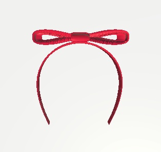 レッドリボンカチューシャ