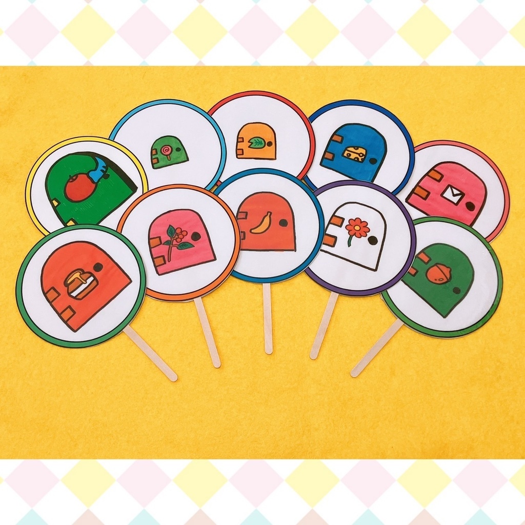 ペープサート【だぁれのお家?】なぞなぞ 知育 保育 春 新学期 幼児 クイズ 歌