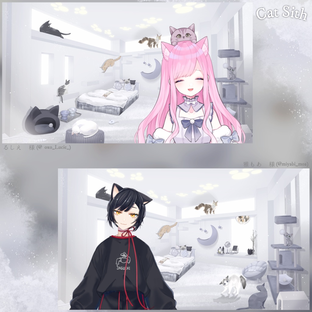 配信背景-Cat Sith- ねこちゃんいっぱい配信背景!