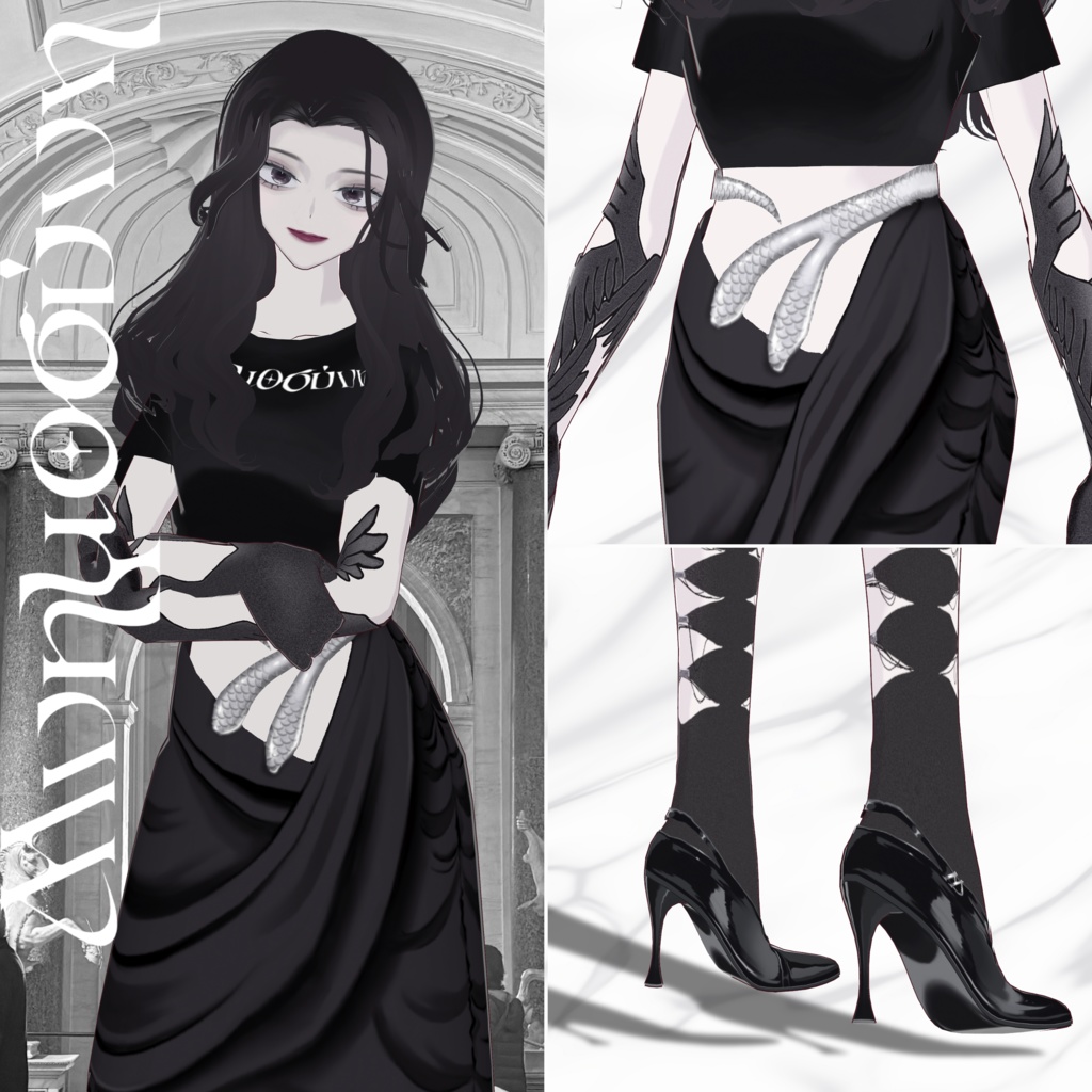 トータルコーデセットBlack【Μνημοσύνη】