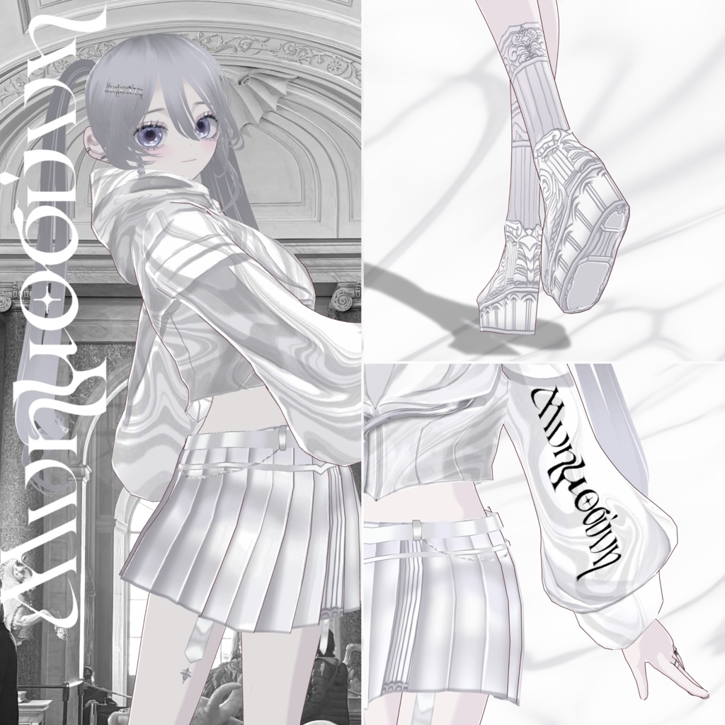 トータルコーデセットWhite【Μνημοσύνη】