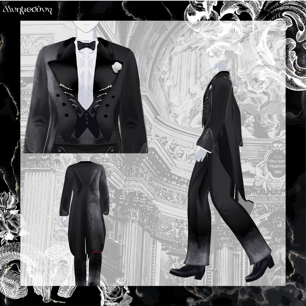 Danse Macabre【VRoid Dress & Tuxedo Set】