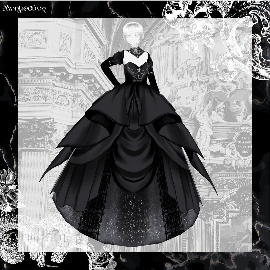 Danse Macabre【VRoid Dress & Tuxedo Set】