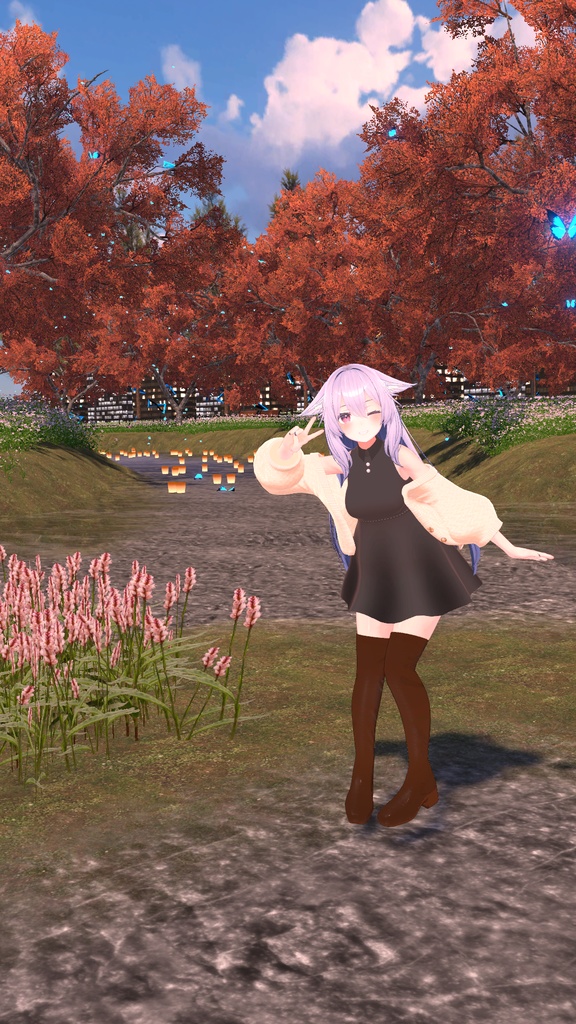 寒露のお散歩コーデ【桔梗】【透羽】【チセ】【キュリシア】【スピカ】