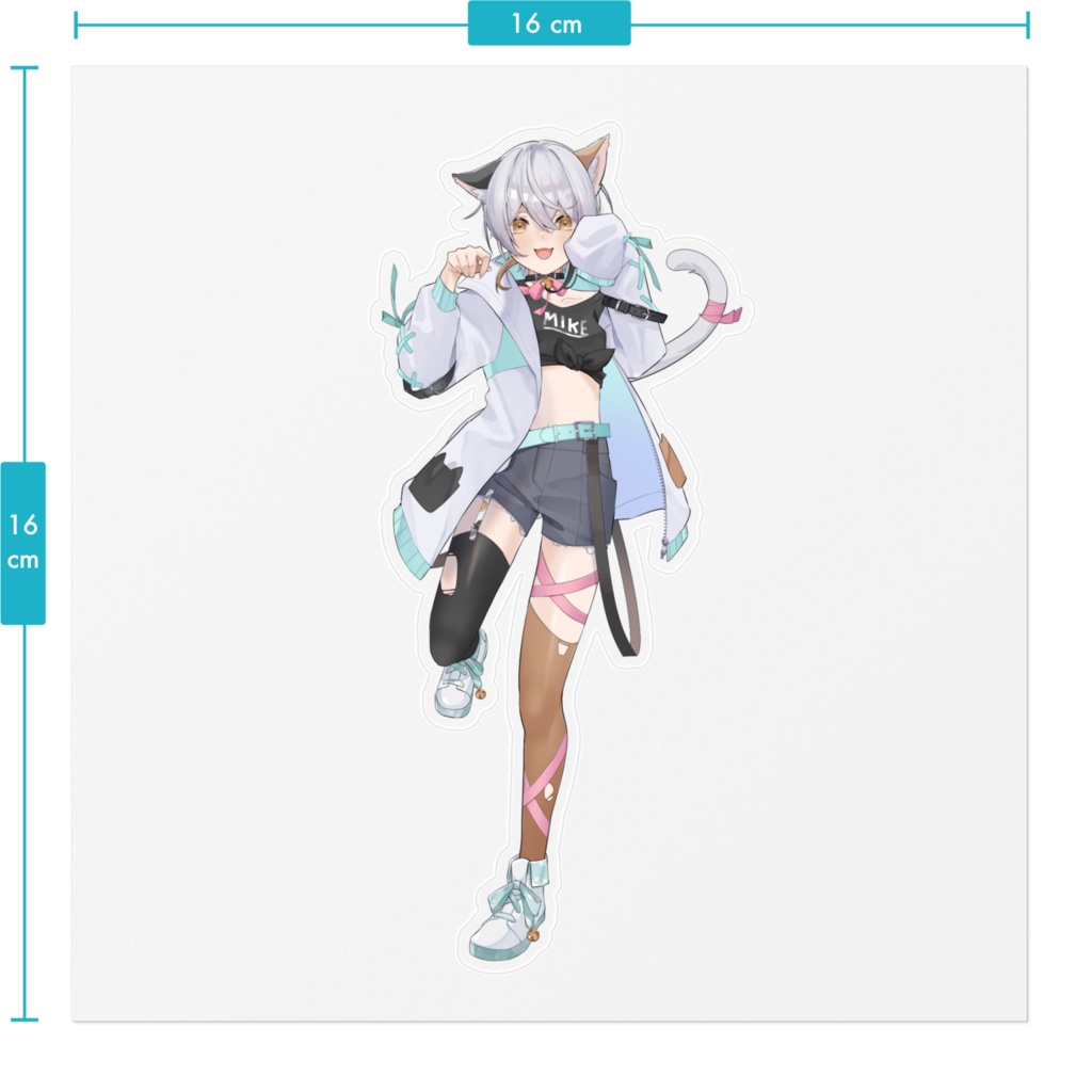 三色りんちゃん ステッカー