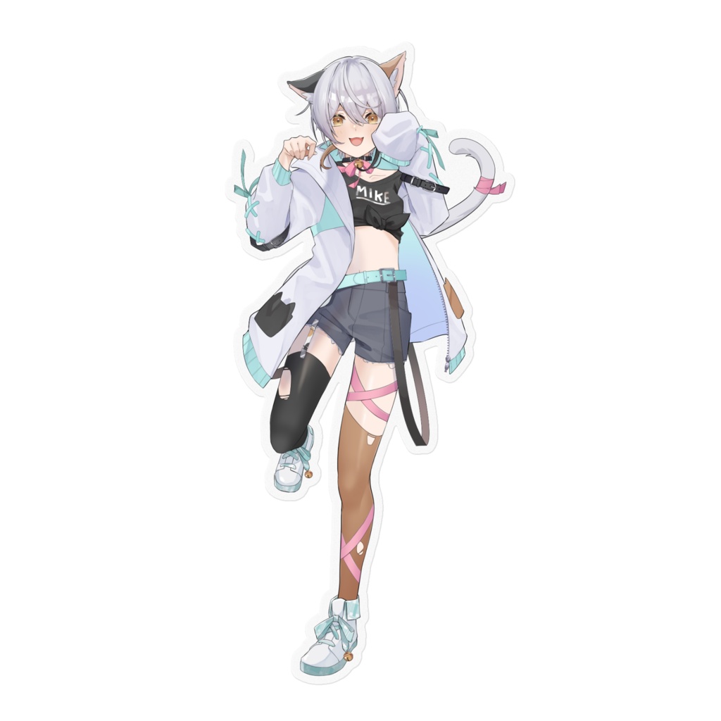 三色りんちゃん　ステッカー