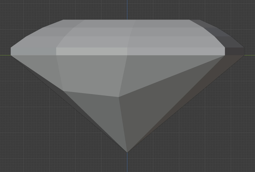 【3Dモデル 宝石】ビギナーシールドカット