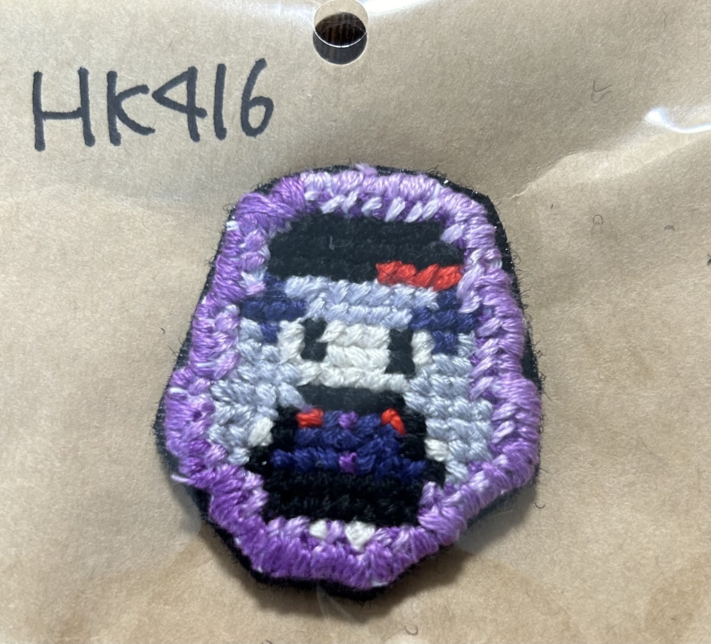 HK416刺繍ベルクロワッペン 