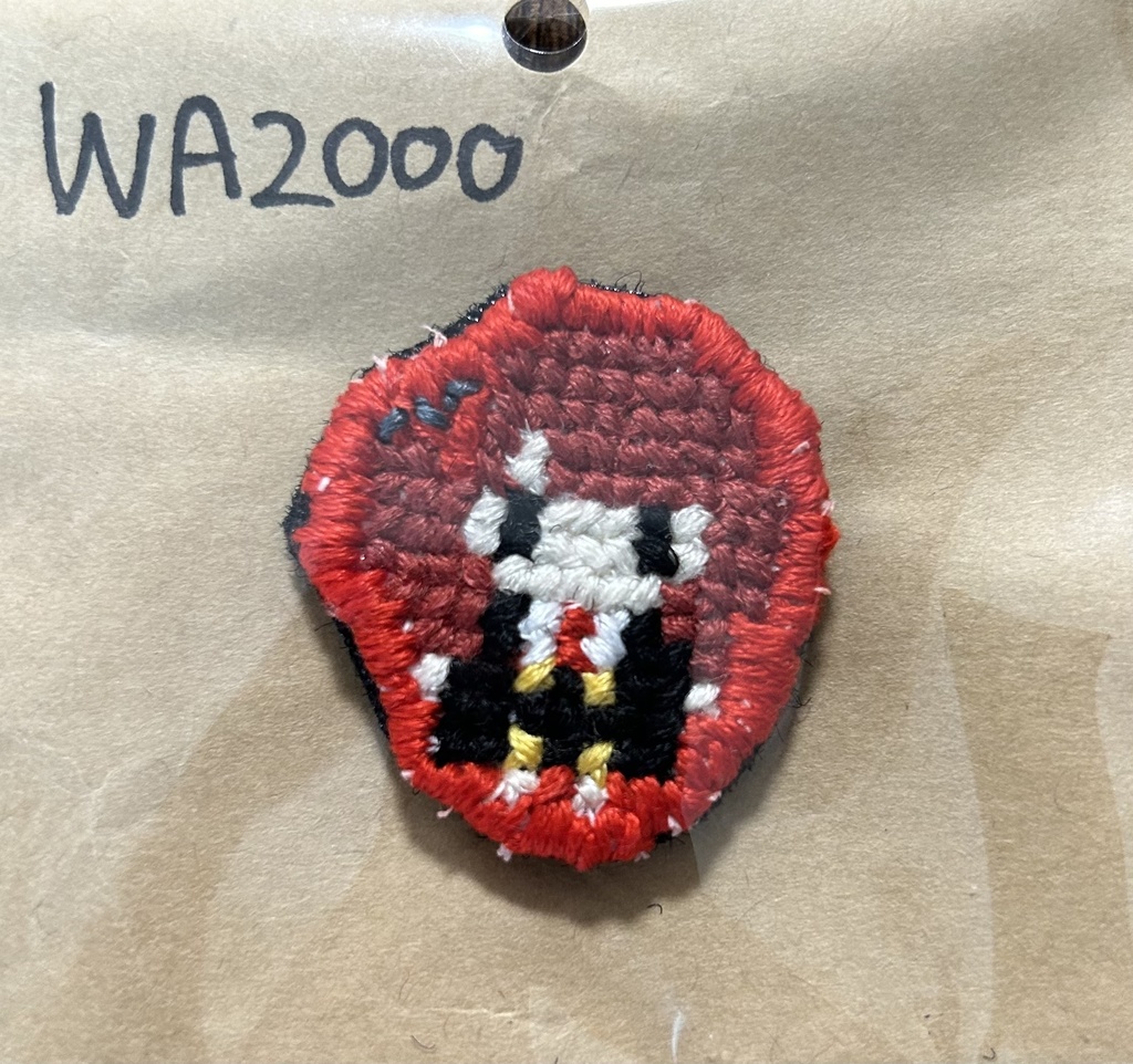 WA2000刺繍ベルクロワッペン 