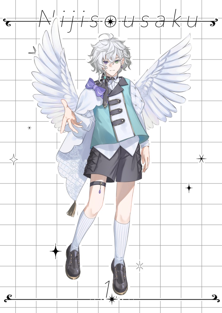 【非公式】天使悪魔モチーフアクリルスタンド