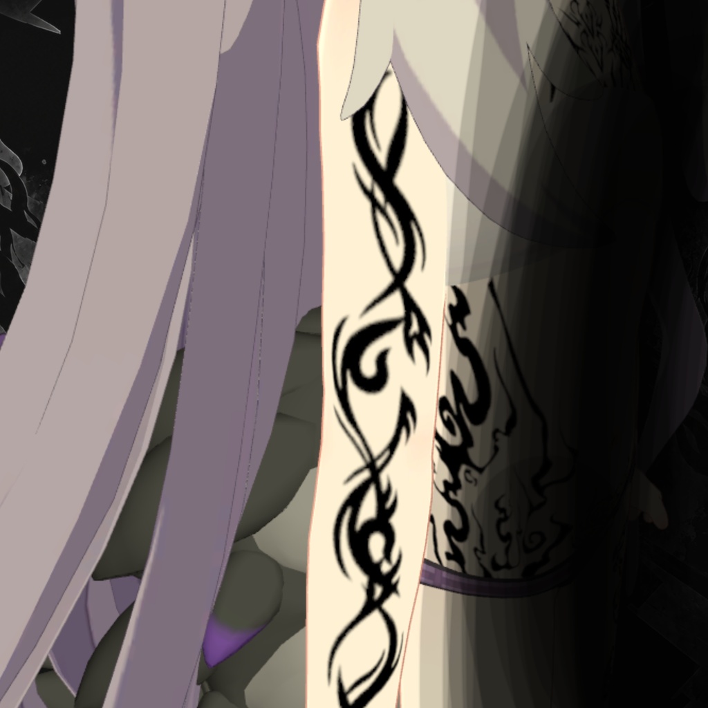 Designed for 邪竜メルヴィ Tattoo Decal
