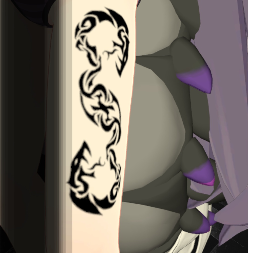 Designed for 邪竜メルヴィ Tattoo Decal