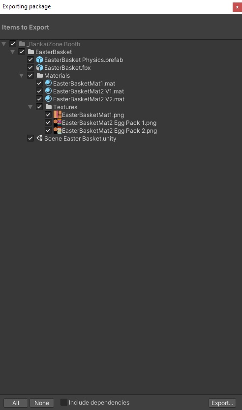 3D model - Easter Basket with physics