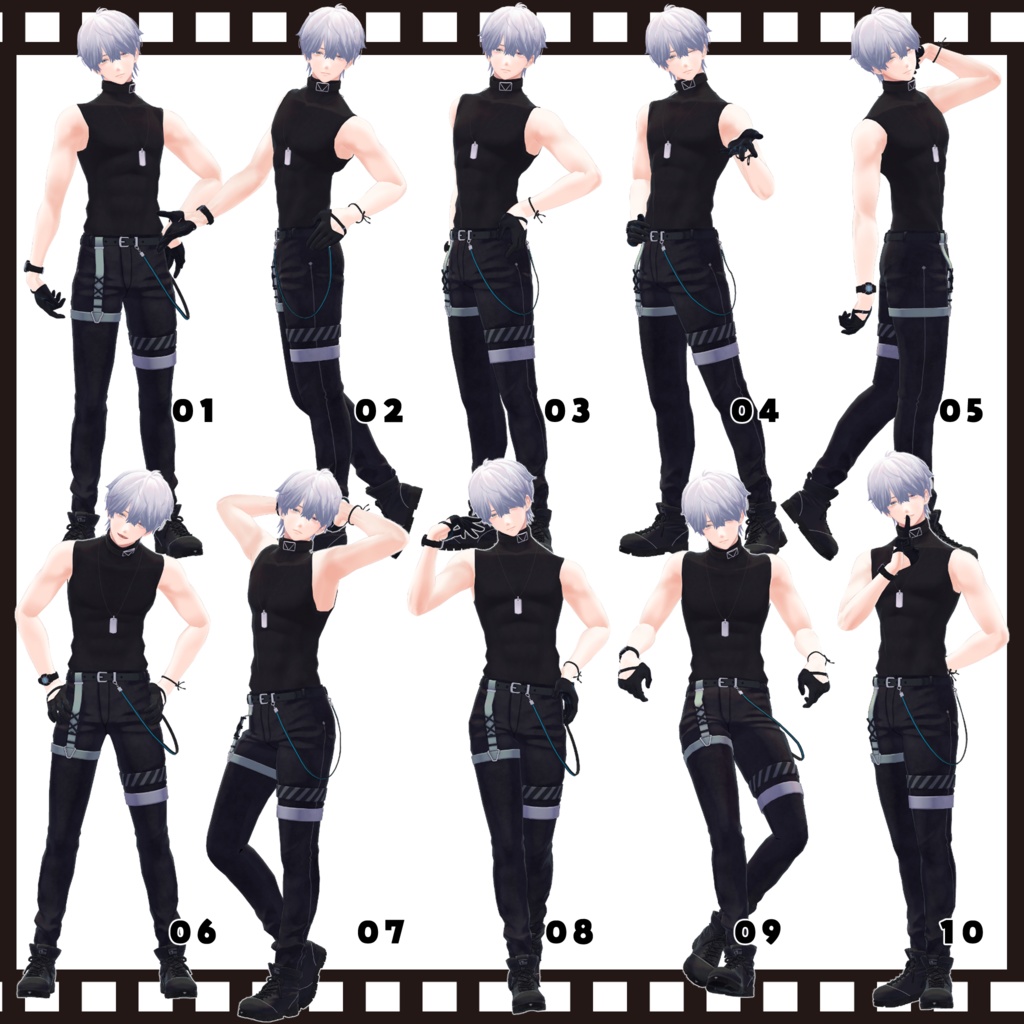 【無料版あり】”Look at me!”tailshop POSE SET vol.2