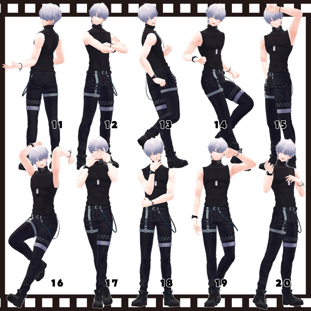 【無料版あり】”Look at me!”tailshop POSE SET vol.2