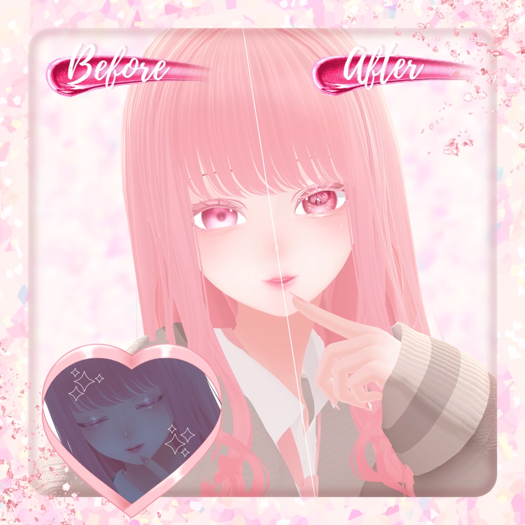 【春香-haruka専用】Wear glitter Makeup & Eye texture