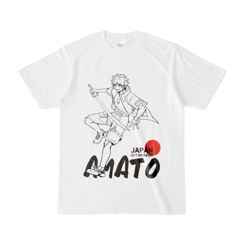 AMATO 線画Tシャツ 赤AMATO