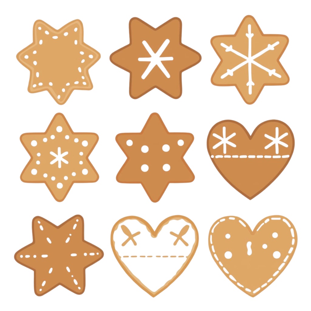 Nordic Noël — 北欧風クリスマスクリップアート10点セット