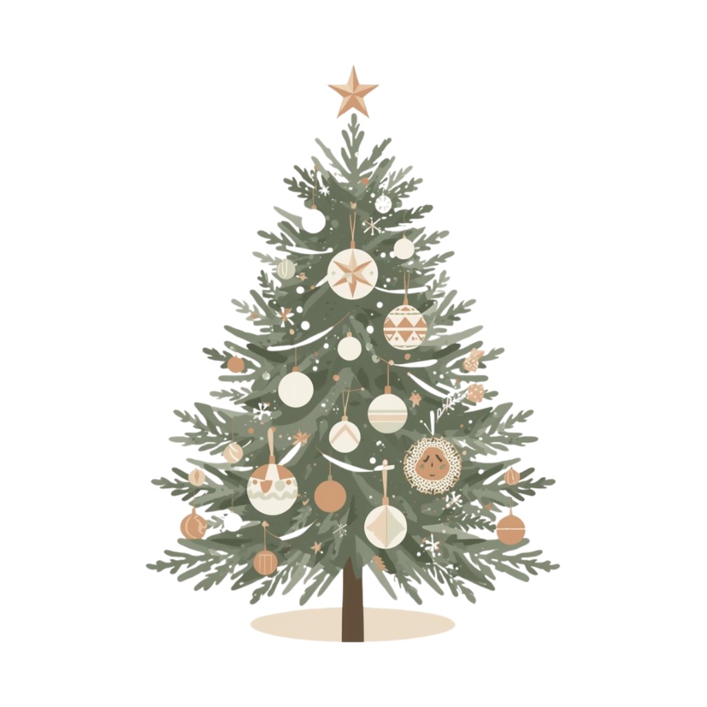 Nordic Noël — 北欧風クリスマスクリップアート10点セット