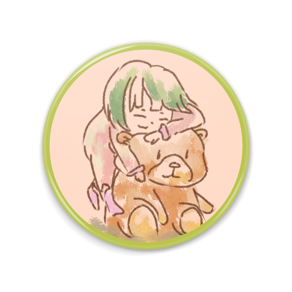ふかふかクマさんムギュー・缶ミラー