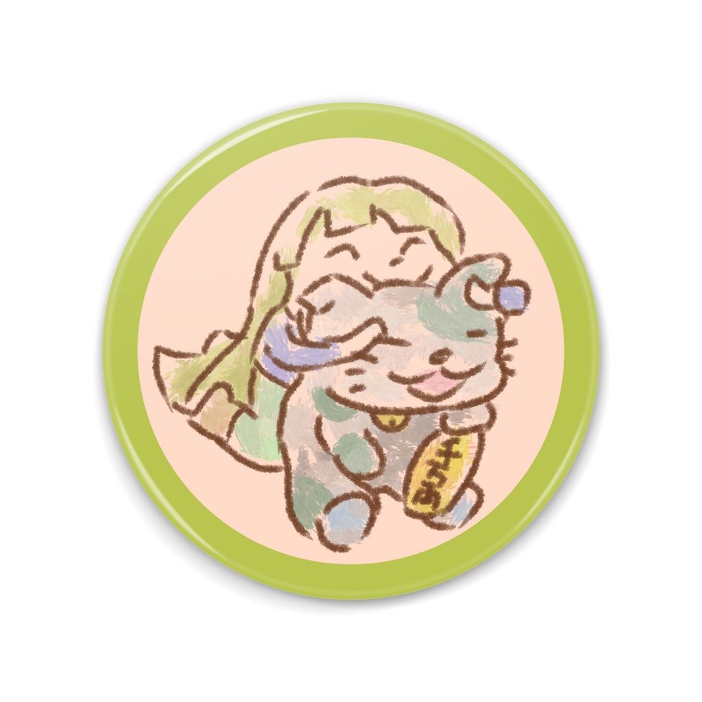 ふかふか招き猫さんムギュー・缶ミラー