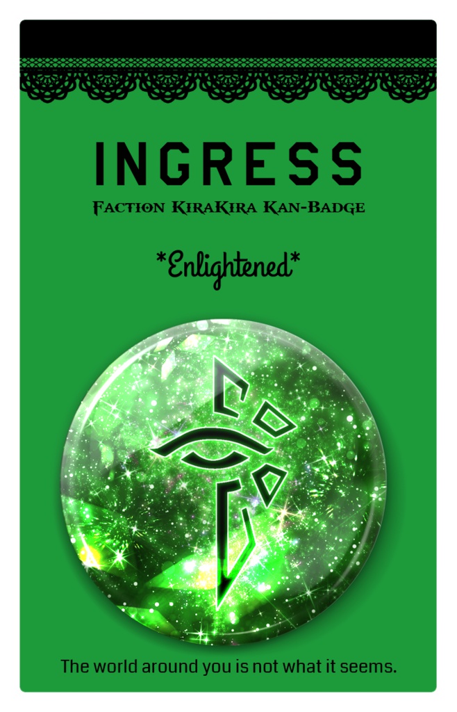 ホログラム陣営キラキラ缶バッジ