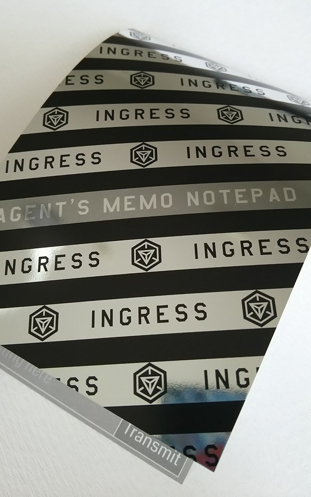 INGRESS AGENT'S MEMO