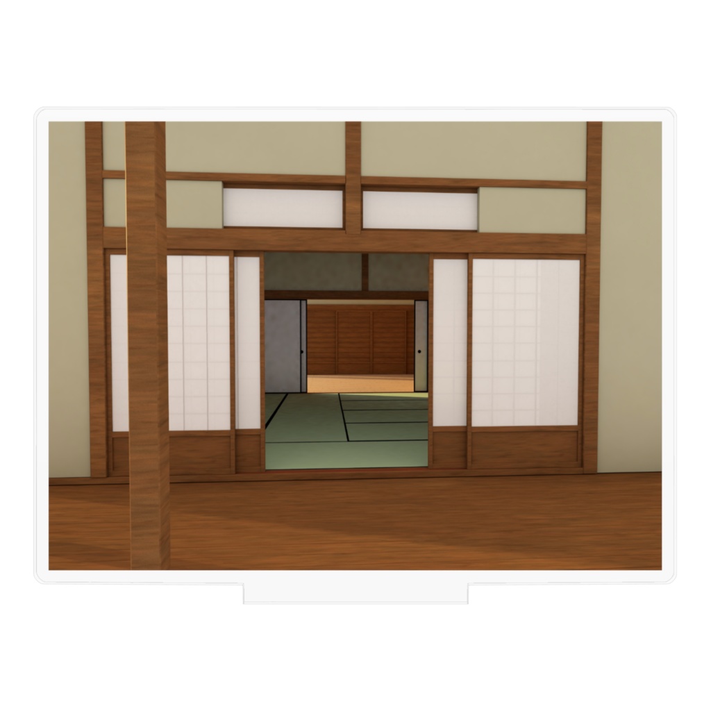 和室背景アクリルスタンド1 幅10cmx高さ7cm