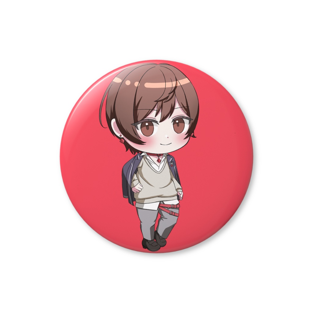 【マジトラ】雨宮コウ ミニキャラ 缶バッジ - 56mm 