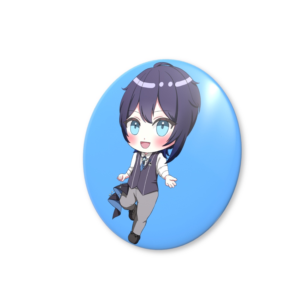 【マジトラ】佐藤蘭 ミニキャラ 缶バッジ - 56mm