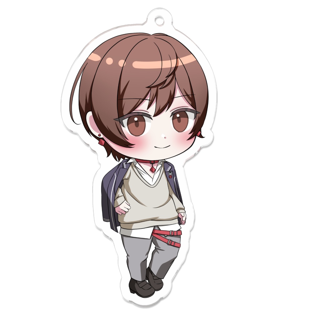 【マジトラ】雨宮コウ ミニキャラ アクリルキーホルダー - 70 × 70 (mm)