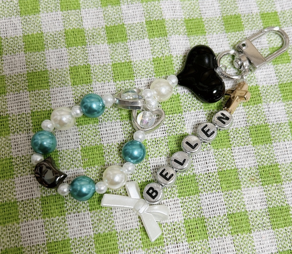 別邸概念ビーズキーホルダー