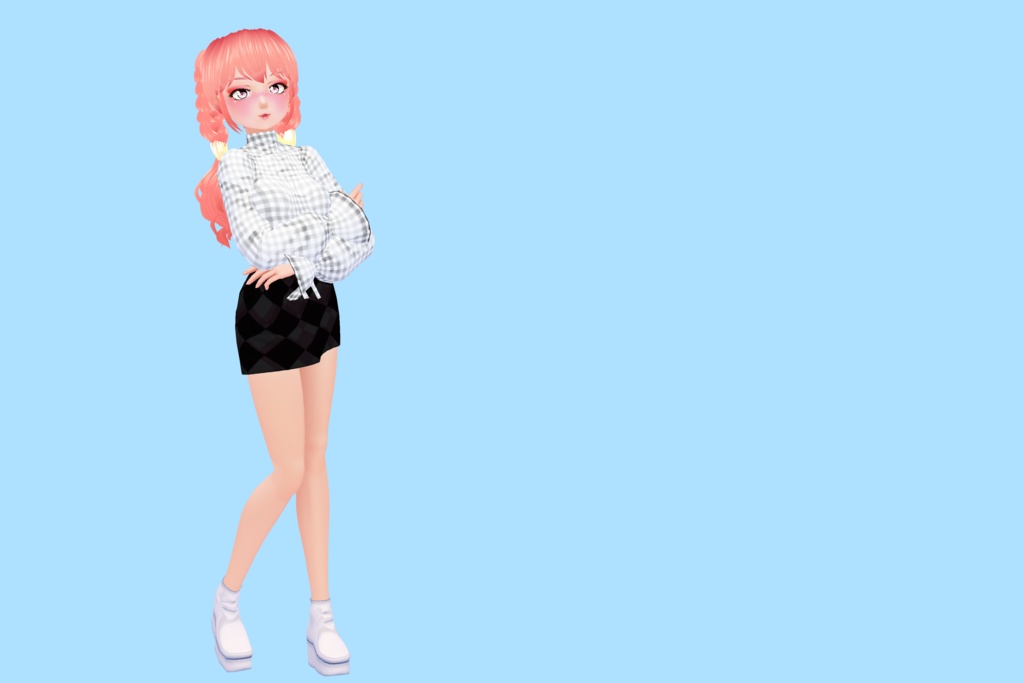 Monochromatic Grey Outfit [VROID]