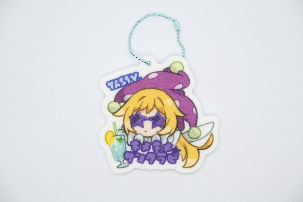 キメキメサングラピ フェルトキーホルダー