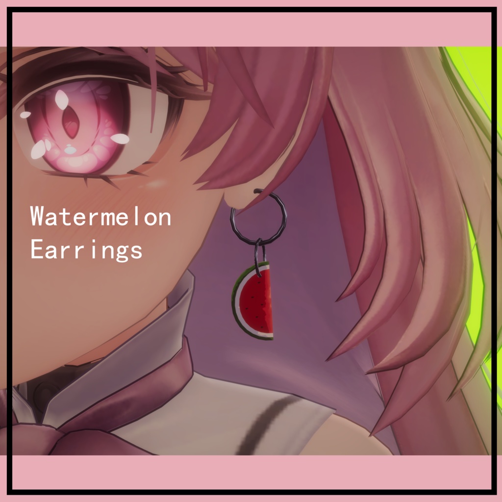 WatermelonEarrings スイカの耳飾り(スイカのイヤリング) 西瓜耳饰