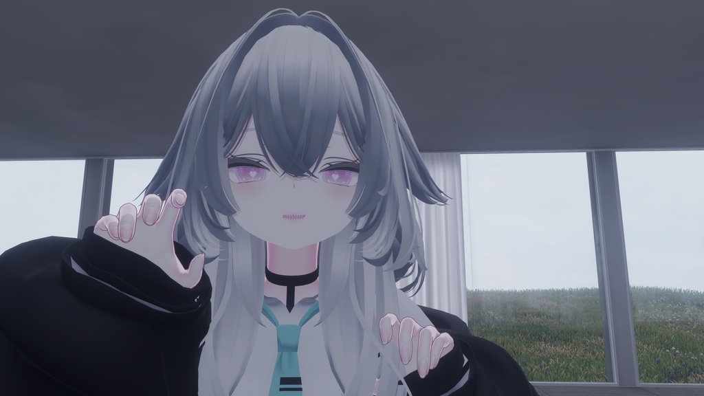 rurune pink heart eyes