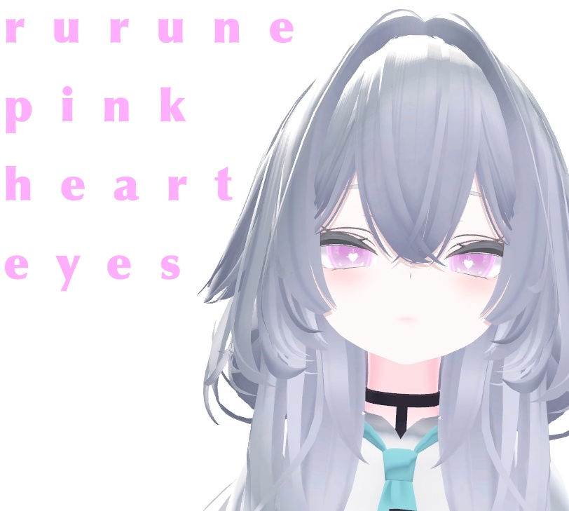 rurune pink heart eyes