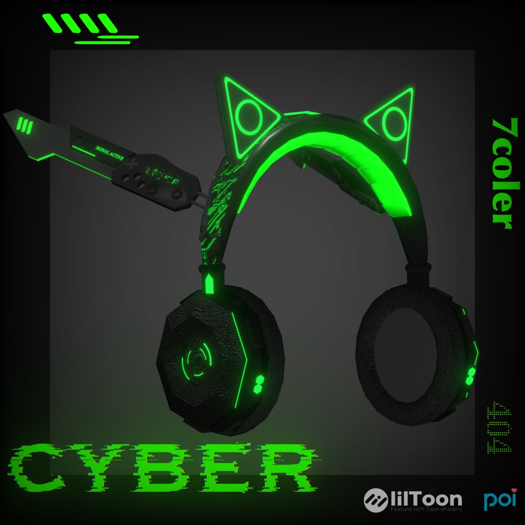 [Free Size] SIGNAL BREAKER Cyber Headphones // XR-001