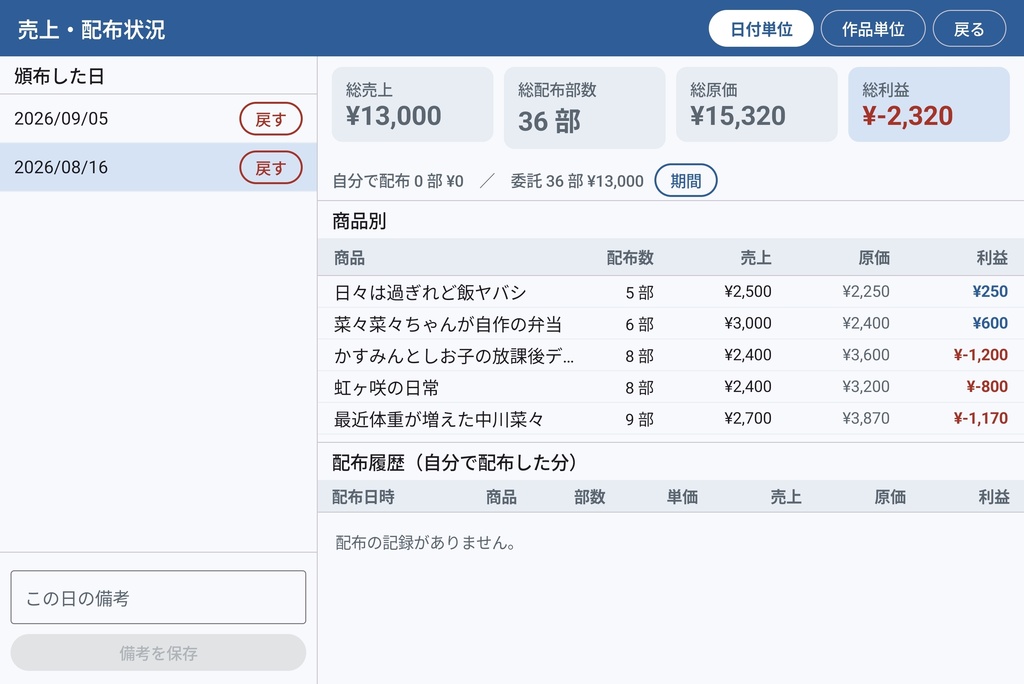 簡易会計アプリ