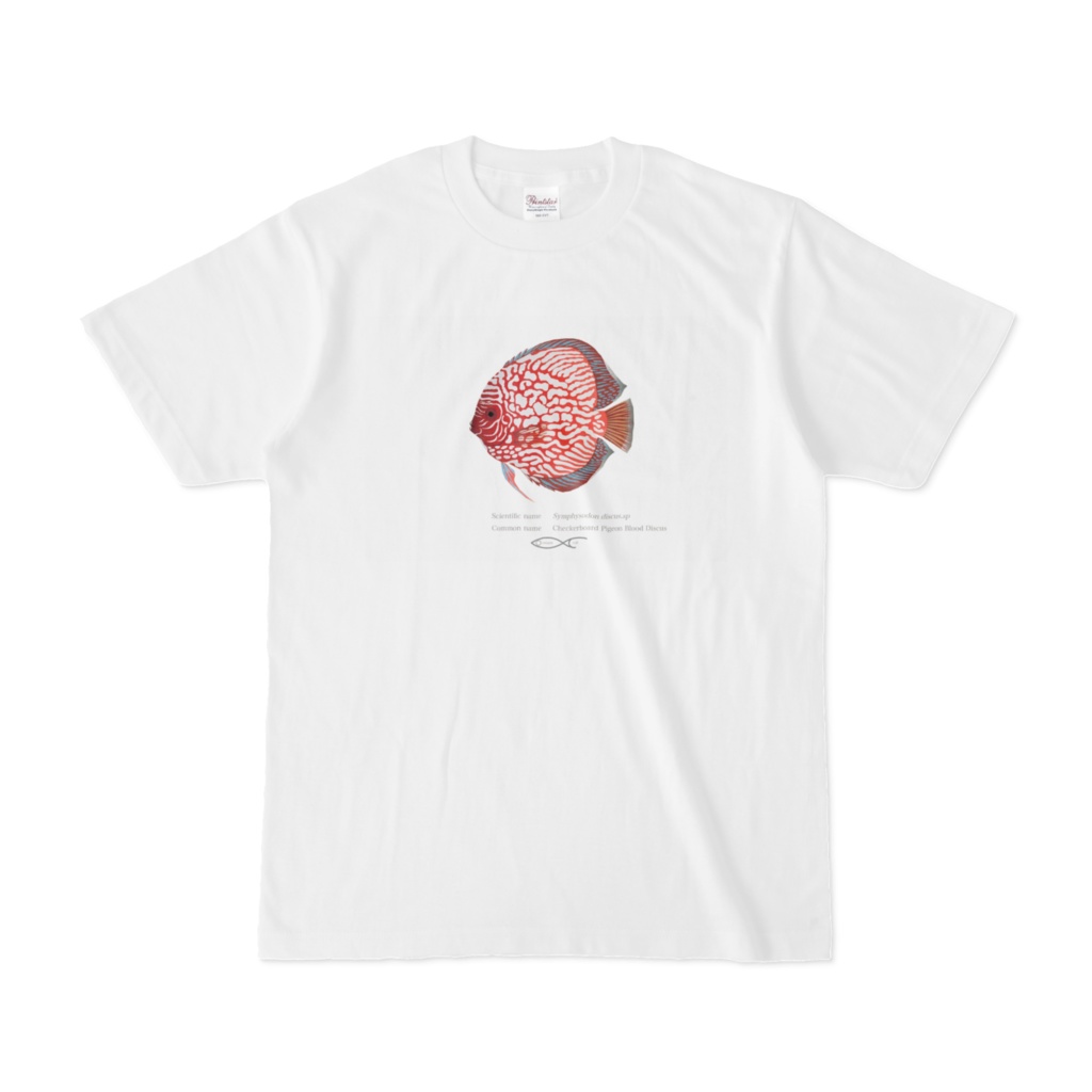 T-shirt Discus Checkerboard Pigeon Blood Discus