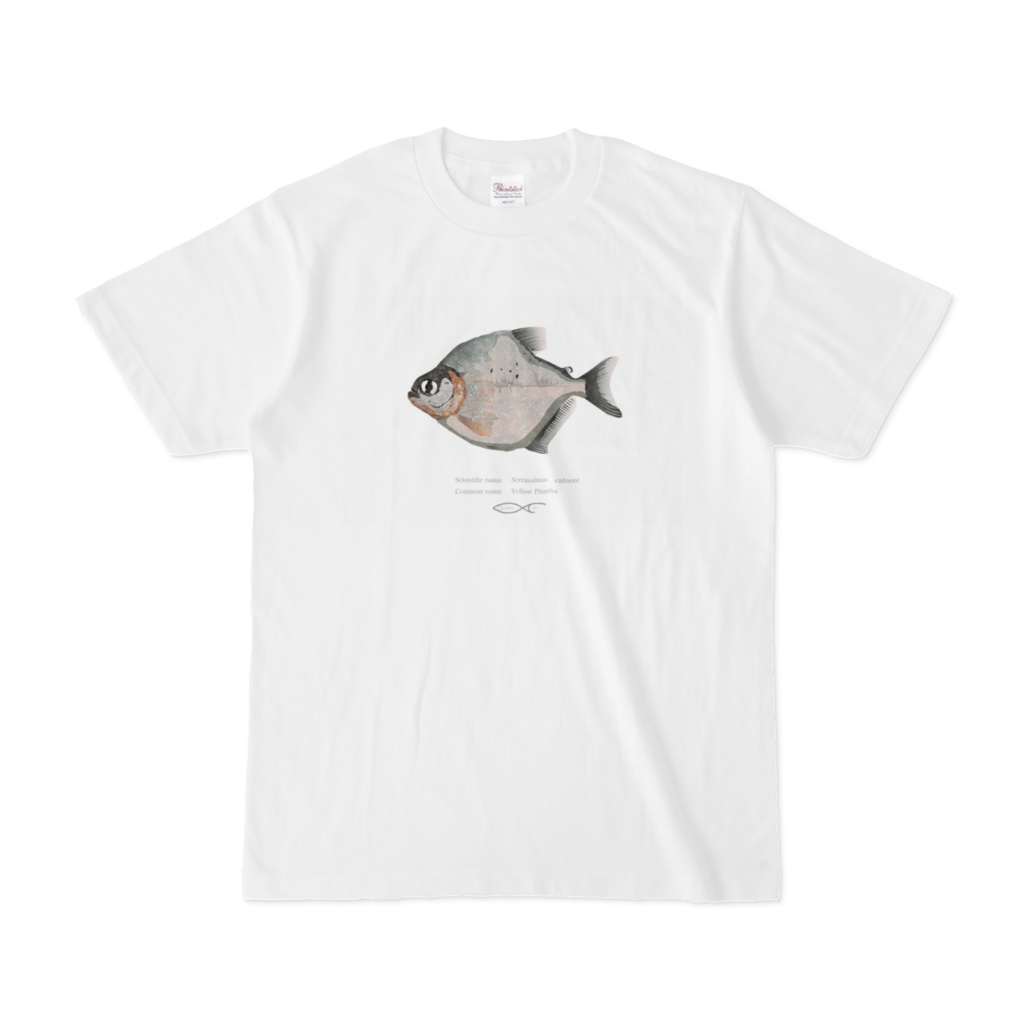 Osakanacraft T-shirt Piranha Serrasalmus　calmoni(Yellow Piranha)