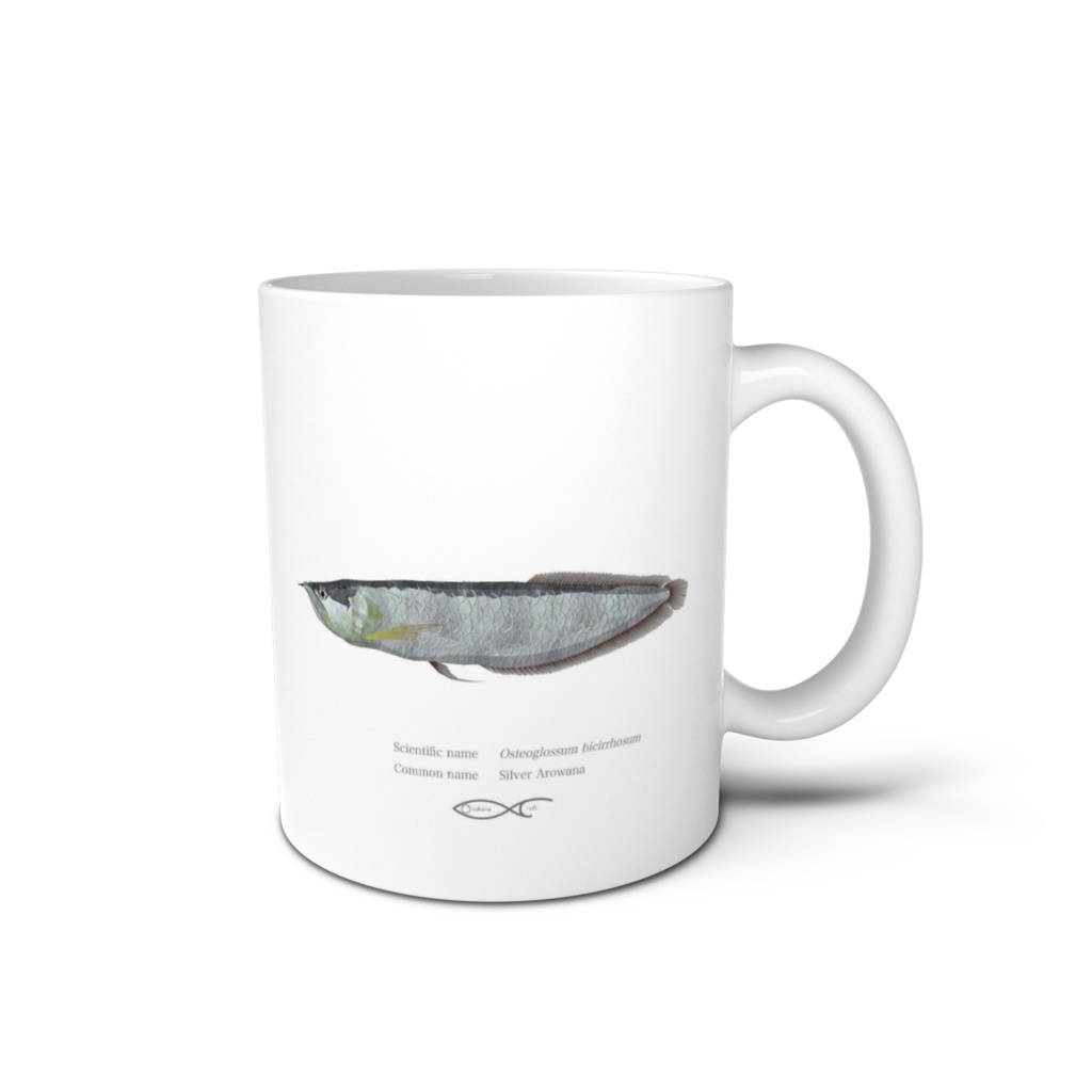 Osakanacraft Mug Arowana Osteoglossum bicirrhosum（Silver Arowana)