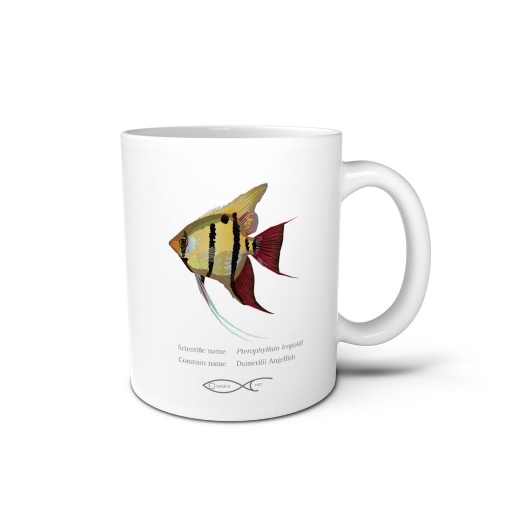 Osakanacraft Mug Angelfish Pterophyllum leopoldi（Dumerilii Angelfish）
