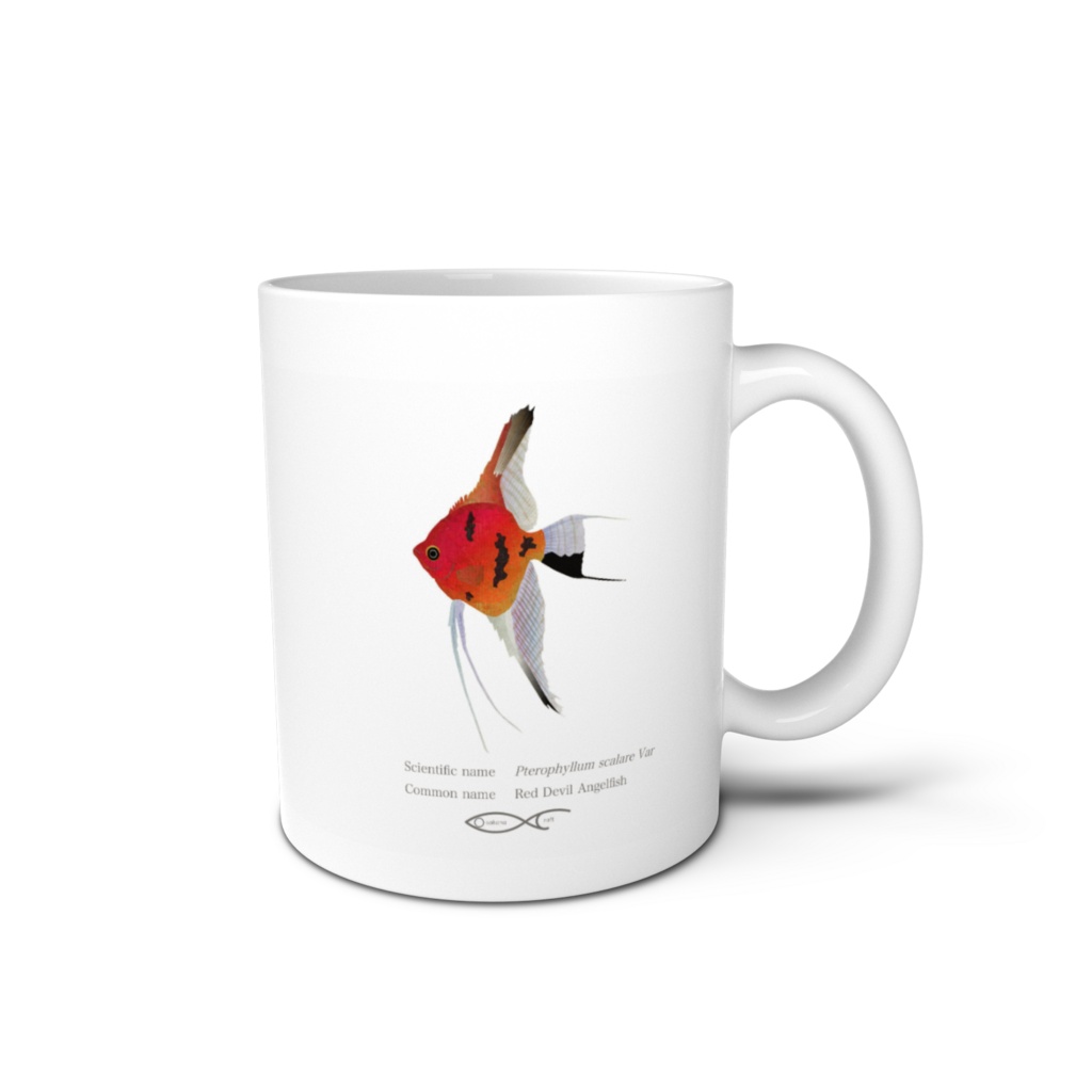 Osakanacraft Mug Angelfish Pterophyllum scalare Var(Red Devil Angelfish)