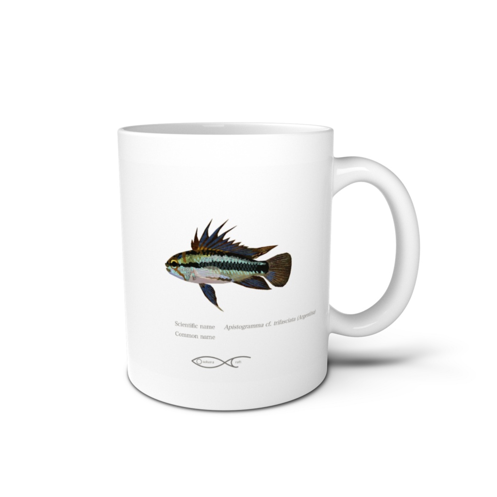 Osakanacraft Mug Apistogramma cf.trifasciata (Argentina)