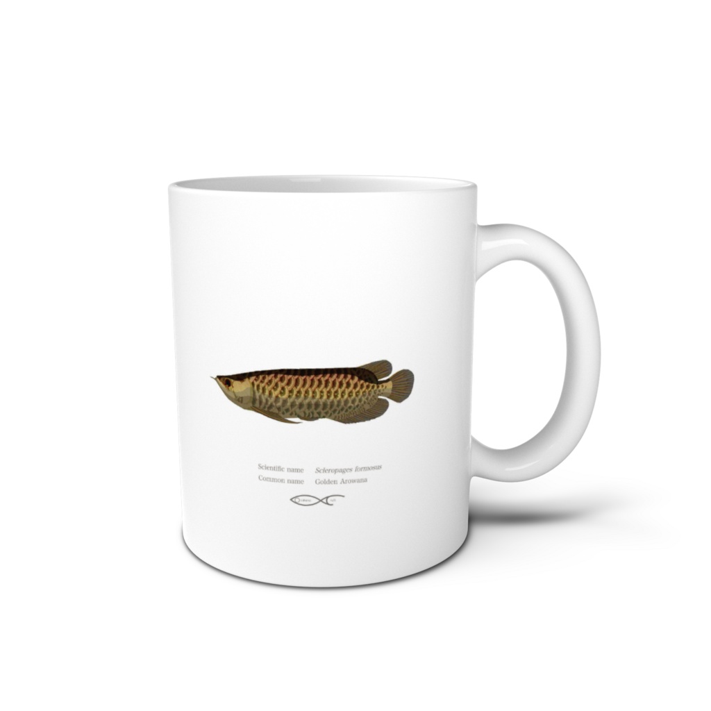 Osakanacraft Mug Arowana Scleropages formosus (Golden Arowana) 