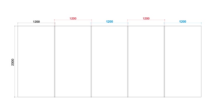 縦横の寸法線を簡単にまとめて作れるIllustratorスクリプト。6色対応。