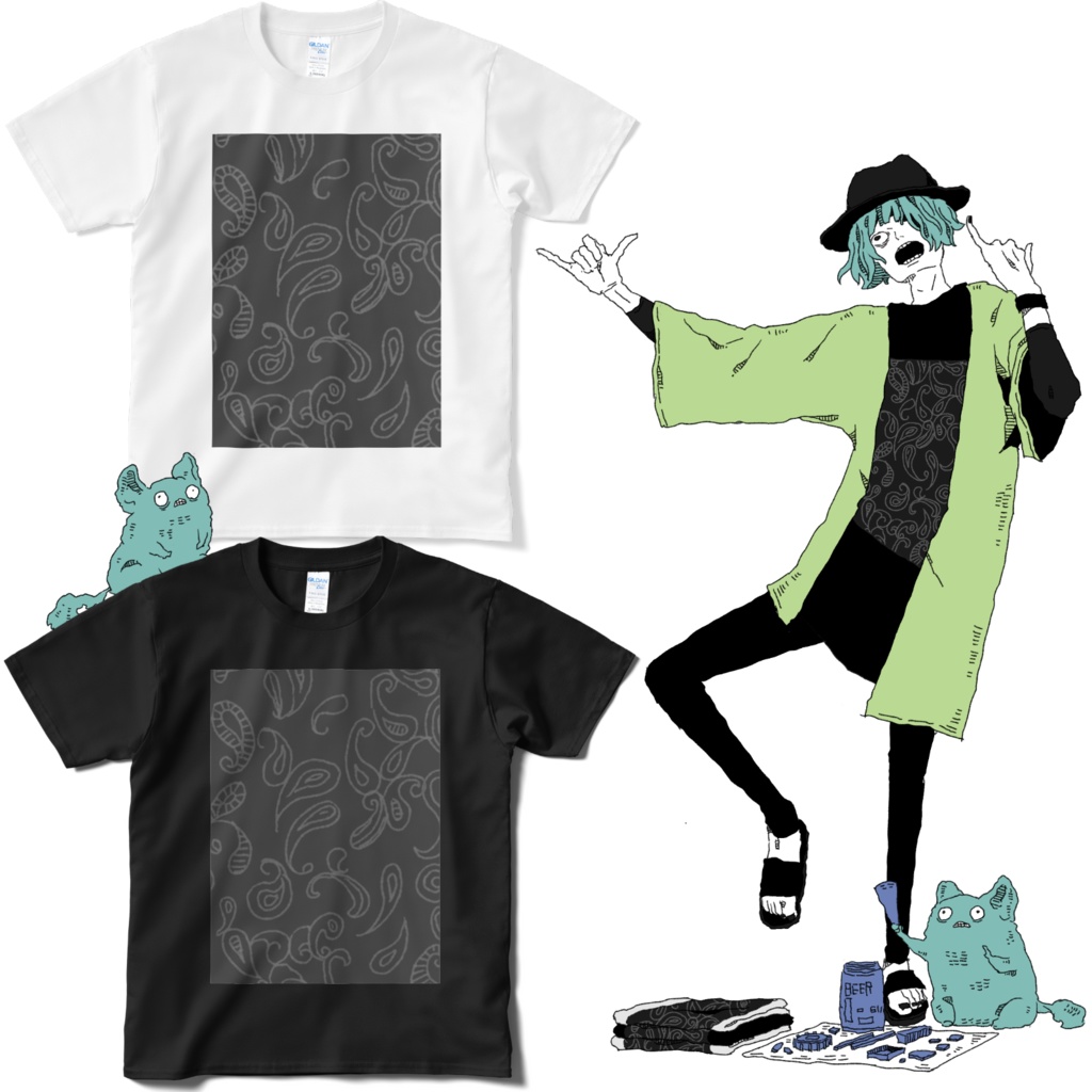 [MVアイテム]ルーデンスTシャツ　ホワイト / ブラック + リメンバールーデンス(MP3）