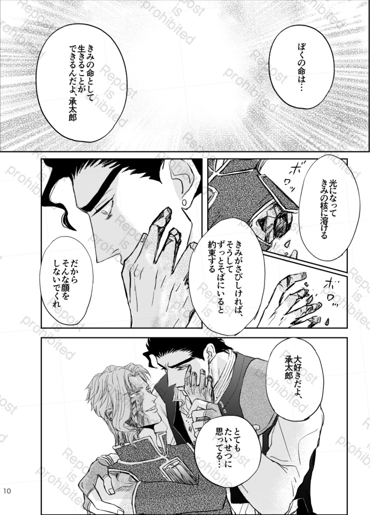 【匿名配送】【初期汚れあり】JOJO珠魅パロWEB再録本(2冊組)カラー設定集+承花シーン漫画本